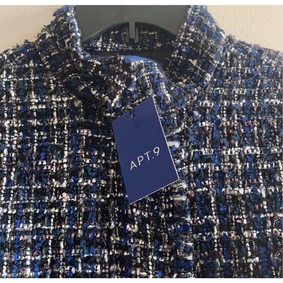NWT Black & Blue Tweed Blazer - Picture 4 of 7